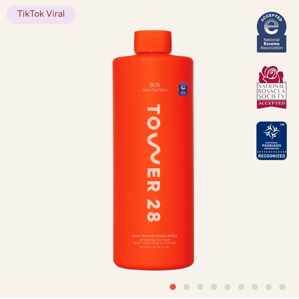 Tower 28 SOS Daily Rescue Facial Spray - Vibrant Orange